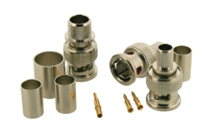 Lot de 10 BNC mâle à sertir pour câble coax RG62