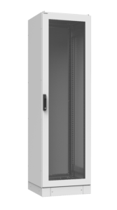 Baie 19″ IPRACK 42U 600 x 600 porte av simple verre / porte ar simple pleine