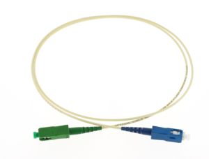 FTTH simplex G657A2 SC-SC/APC 20 m subscriber patchcord, Ø 2mm, ivory colour