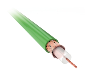 Coaxial KX6 75 OHMS vert couronne de 100m