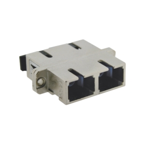 SC duplex multimode adaptor, metal body, ceramic sleeve