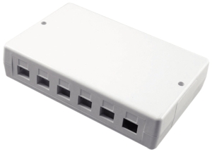 Boîtier 6 ou 12 ports RJ45 pour connecteurs Gigamedia