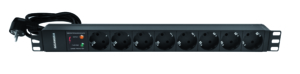 PDU 19P 8PC schuko + surge protector