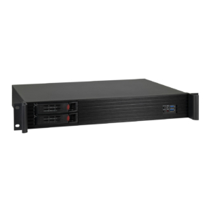 Serveur format 19″ 2 baies disques Intel N100 8 GB RAM