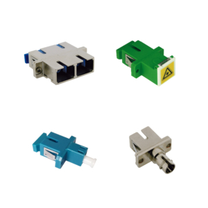 Raccord monomode SC simplex sans oreilles, plastique, bleu, centreur céramique