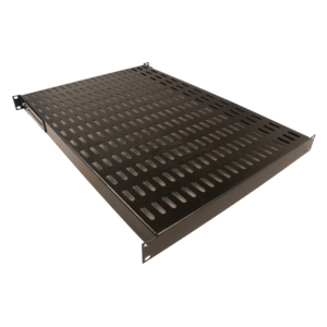 19″ Fixed shelf 1U – 4 fixing points – depth 600 mm – GREY