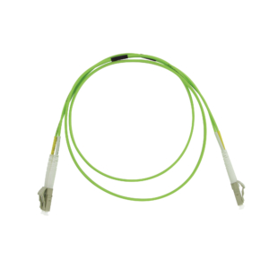 SC/SC OM5 50/125 µm duplex 2 m patchcord, LSZH Ø3 mm jacket, lime green colour