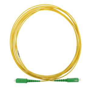 Singlemode G657A2 duplex yellow patchcord, LC/UPC to LC/UPC 3M