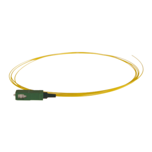 SC/APC singlemode G657A2 semi-tight buffer easy-strip pigtail, 0,5 meter, yellow