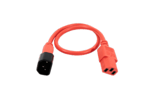Power cord C13 / C14 0,5 m – Red