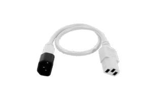 Power cord C13/C14 0.5m white