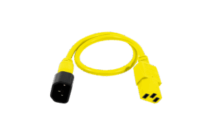 Power cord C13/C14 0.5m yellow