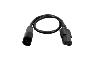 Cordon d’alimentation C13 / C14 0,5 m – Noir