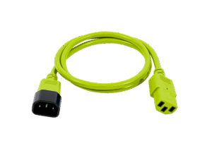 Power cord C13/C14 1m green