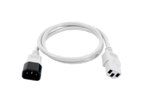 Power cord C13/C14 1m white