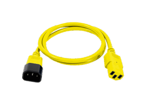 Power cord C13/C14 1m yellow