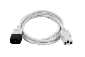 Power cord C13/C14 2m white