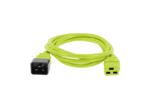 Power cord C19/C20 2m green