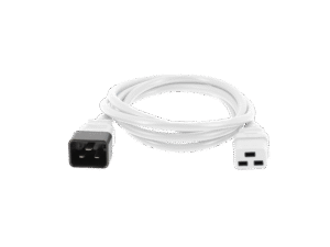 Power cord C19/C20 2m white