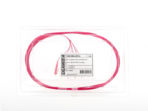 Lot de 6 pigtails structure serrée LC multimode OM4 50/125 µm 2 mètres turquoise