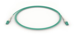 Jarretière optique duplex OM4 violette LC/LC uniboot à polarité réversible 20 m