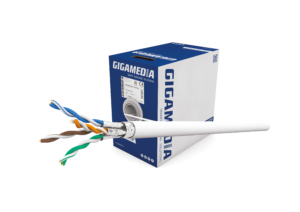 Câble catégorie 6A FFTP 4P AWG23 SLIM HF-FR Cca blanc, box de 100M