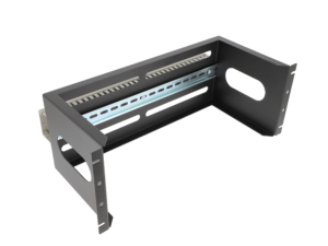 Support rail DIN 19″ 4U pour équipements actif – Noir