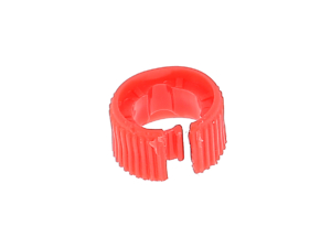 Lot de 50 bagues de couleur rouge pour cordon RJ45 diamètre 6 mm