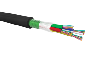 48 fibers OS2 9/125 µm outdoor optical cable, multi loose tube, CST PE jacket