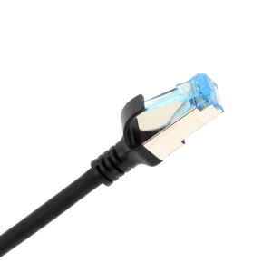 Slim patch cord CAT6A U/FTP LSZH 4 m black