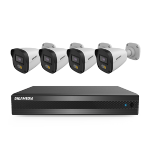Kit vidéo surveillance Essential  4MP 4 caméras tubes + 1 NVR PoE 8 canaux sans