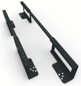 Lot de 2 supports de chemin de câbles – Noir