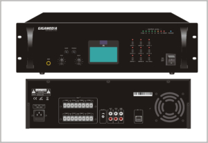 AMPLI 19″ IP 100V 8 ZONES 500W