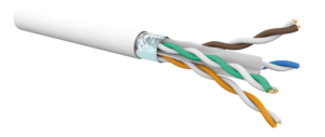 Câble CAT6 4 paires AWG24 F/UTP LSOH Dca, Bleu (touret de 1000 m)