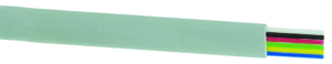 Câble méplat gris souple 6 conducteurs, couronne de 100 m