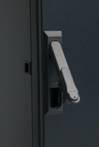 Poignée de porte pour demi cylindre Européen – Noir