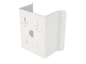 Corner mounting bracket for cameras. White color