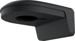 Wall mount bracket for dome, compact dome, turret. Indoor use. Dark grey color