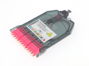 12FO OM4 cassette, Universal type, with 1 MTP to 6LC DX for GGM P12MTP144F panel