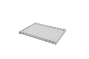 19″ Fixed shelf 1U – 4 fixing points – depth 600 mm – GREY