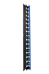Set of 2 guide strips vertical cables with chute 47U – Black