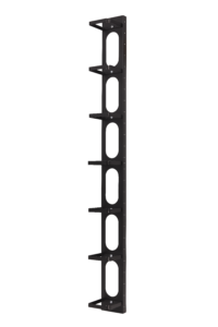 Set of 2 Vertical rings cables management 26U – Black