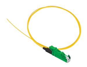 E2000/APC singlemode OS2 semi-tight buffer easy-strip pigtail, 1 meter, yellow